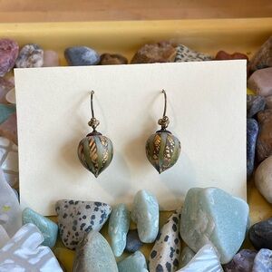 Vintage Elise Winters earrings stunning 1990’s drop dangle polymer clay …